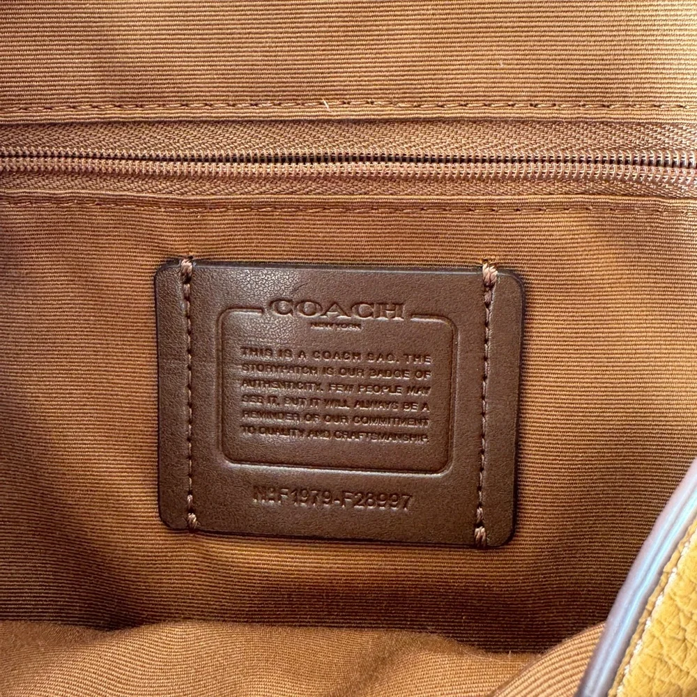 Coach Brown Leather Shoulder Bag - Picture 9 of 12